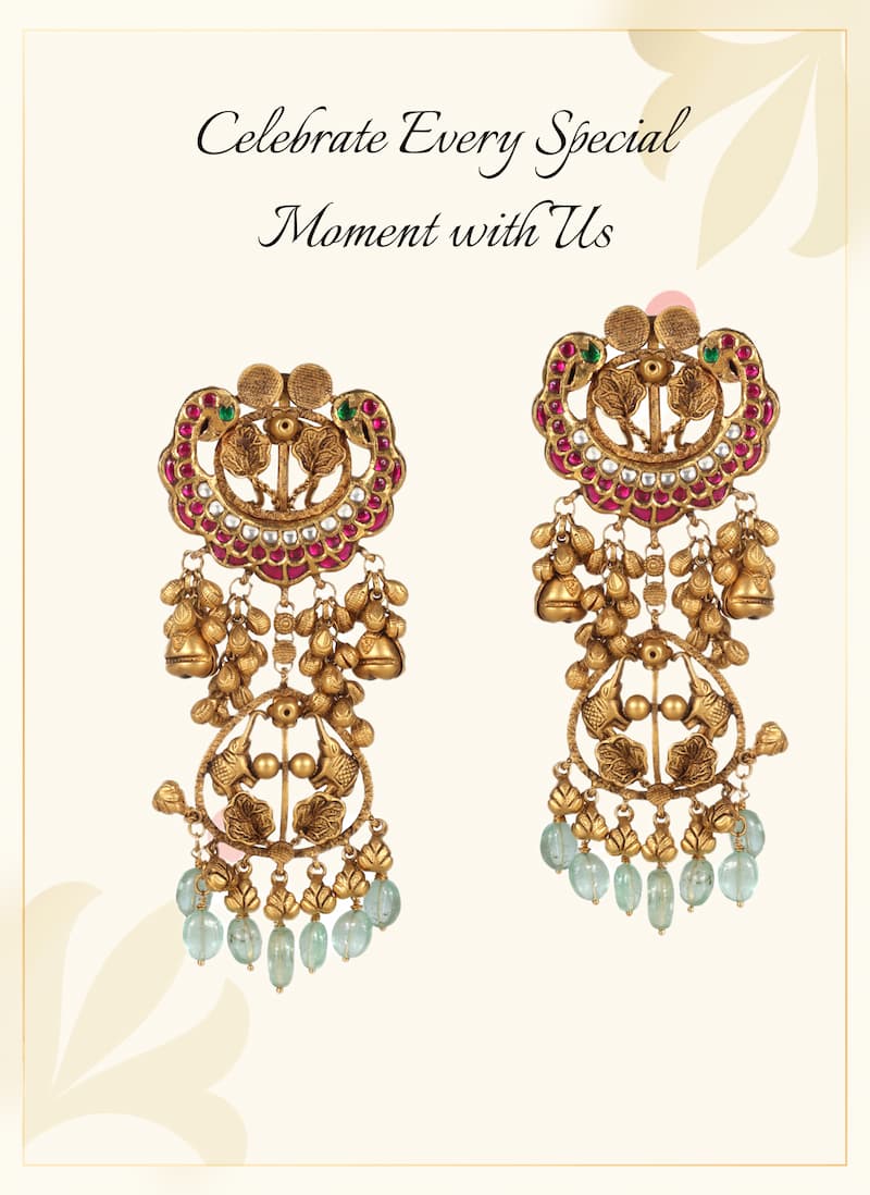 22K Gold Antique Earrings