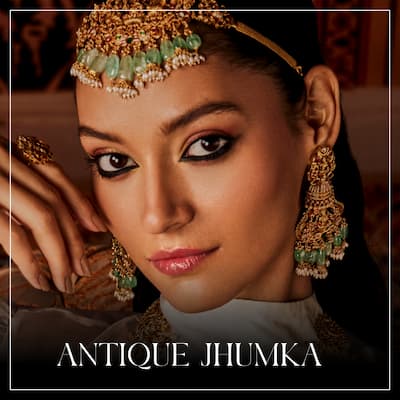 22K Gold Antique Jhumka