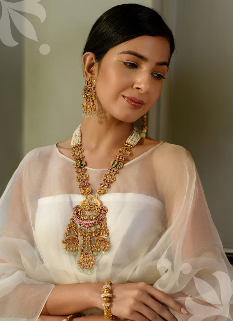 22K Gold Antique Design Necklace