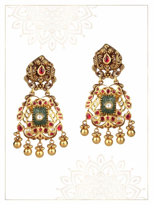 22K Gold Antique Earrings